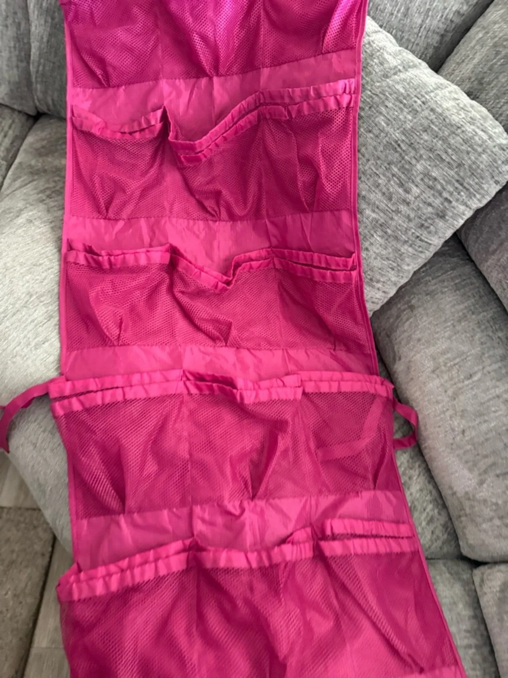 Hanging Pink Over-the-Door Organizer